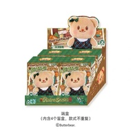 (พร้อมส่งจากไทย)กล่องสุ่มพวงกุญแจ ButterBear x WadollToys ยกbox 4 ตัว ไม่มีซีเครท Retro Series Dress