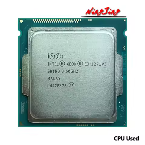 Intel Used Xeon E3-1271 v3 E3 1271 v3 E3 1271v3 3.6 GHz L2=1M L3=8M 80W LGA 1150
