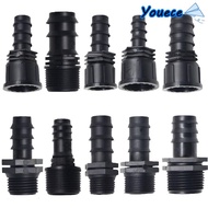 YOUECE Screw Joint, 16mm 20mm 25mm Female Male Thread Garden Hose Barb Connector, PE 1/2 3/4 To 1/2 