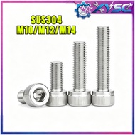 304 Stainless Steel Hex Socket Cap Screw Allen Key Cylindrical Cup Head Bolt Shiny Surface DIN912 Fa