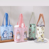 Milk Tea Bag Shark Cat Cartoon Cute Double Cup to Single Cup Dual-use Portable Foldable Storage Beve