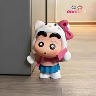 2026New Cartoon Crayon Shin-chan doll cos Hello Kitty and Shin-chan Figurine hello Kitty Car Decorat
