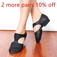 Genuine Leather Stretch Arch Grecian Sandals Jazz Dance Shoes Women Ballet Jazzy Dancing Teacher Sne