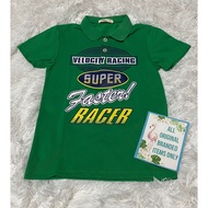 2023_love11shop JUSTEES Kids Polo Shirt Velocity Racing Super Faster Racer Size 4