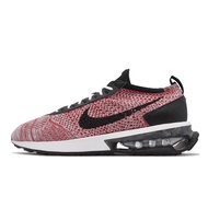 Nike Casual Shoes Air Max Flyknit Racer Red Black Knitted Cushion Men's [ACS] FD2764-600