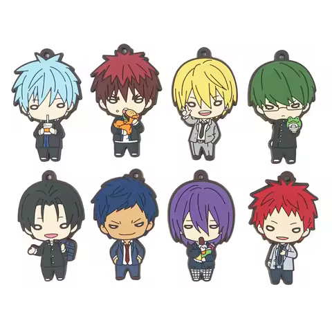 Kuroko's Basketball Anime Kuroko no Basuke Kagami Taiga Kuroko Tetsuya Kise Ryota Rubber Keychain