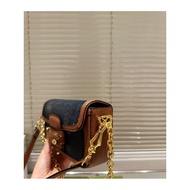 Retro Baguette Chain Shoulder Messenger Female Bag with Box