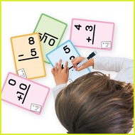 Math Learning Flash Cards Addition and Subtraction Dry Erase Flash Cards Improve Learning Math Skill
