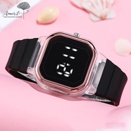 Amart Smart Watches Sports Casual Men's LED Electronic Watch Luxury Digital Ladies Watch With Silicone Strap