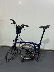 9成新 Brompton P line M把 4速 清漆藍