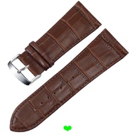 26-32mm Genuine Leather Strap Large Bamboo Pattern Universal Large Dial Watch Strap