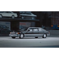 MYBRICKSTORE WTX 1:64 1994 Black Benz 600Sel W140 Luxury Limousine Model Diecast Collect Display Met