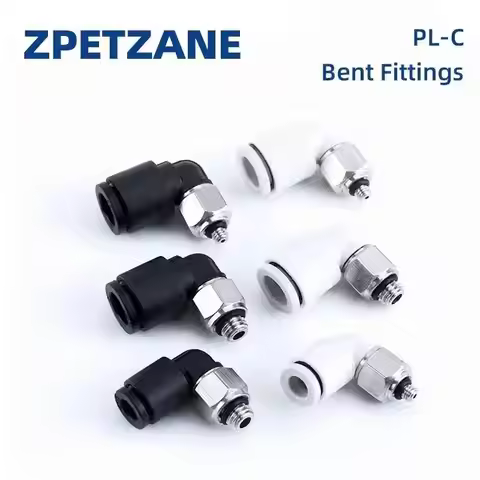 10pcs Pneumatic Fittings Quick Micro Mini Connector Air Pipe Plug PL4-M3/M4/M5/6mm Thread Elbow Join