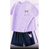 Kid's fashion Sanrio Kuromi cute girl casual outfit