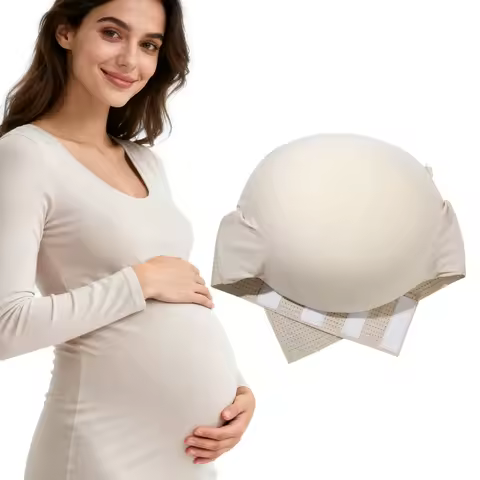 ONEFENG Memory Foam Fake Belly Fake Pregnant Belly Props Transformation Belly Light Cotton Unisex Be