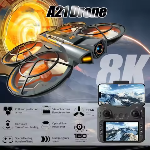 Original A21 PRO Drone 8K Professional 4K HD Dual Cameras with Screen RC Brushless Motor Obstacle Av