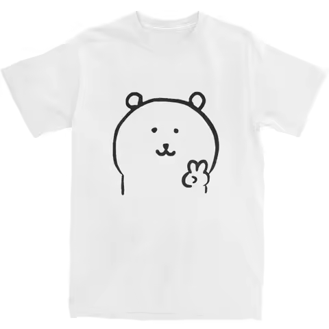 Haikyuu T-Shirt Joke Bear Yeah 100% Cotton T-Shirts Hipster Tshirt for Men Summer Awesome Print Shor