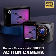 4K HD Dual Screen Action Camera With Remote Control Waterproof Case Sport Camera Drive Recorder Sports Camera Action Cam