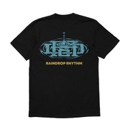 AKUDESIGN Raindrop Graphic Regular T-Shirt 210gsm Cotton Black