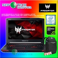 GAMING LAPTOP ACER PREDATOR G9-591-70LU GAMING I7-6700 16GB 128SSD + 1TB HDD NVIDIA GTX970M 3GB