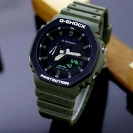 HIJAU PRIA Men's And Children's Watches GSHOCK G SHOCK GA2100 3A Green Rope ARMY