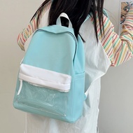 Clear Pocket Backpack for Girls｜Trendy Student Backpack｜Ita Bag & Doll Bag for School & Travel