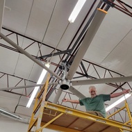 Large Diameter 15ft 4500mm Industrial HVLS Ceiling Fan Big Wind Cooling air