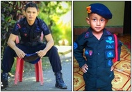 Baju polisi Brimob gegana - Baju PDL Brimob hitam - Brimob hitam anak