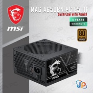 MSI MAG A650BN 650W ATX 3.1 PCIE5 III PSU - Power Supply 650 Watt 80+ Bronze