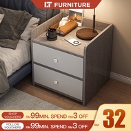 Bedside Table with Drawer Side Table With Locker Meja Tepi Katil Meja Sisi Side Table Bedroom Nights