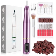TUOBEOCordlessNailDrillElectricNailFileKit,RechargeableEfileSet|PortableAcrylicGelNailPolishRemoverM