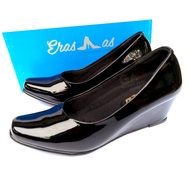 Sepatu Wedges PDH Erasmas PERSIT wanita Kulit dop Gilbert Army store dop erasmas Hak 3cm Terbaru
