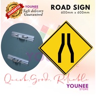 Jalan sempit di hadapan , jkr road sign , signboard jkr, traffic sign