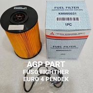 Fuel Filter Filter Solar Fuso Fighter Euro 4 Pendek Km005031