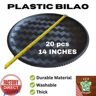 JCF KITCHEN STORE | 20 PCS BLACK BILAO | SIZE 10 12 14 16 18 | RATTAN | PLASTIC | DURABLE | LOCAL MA