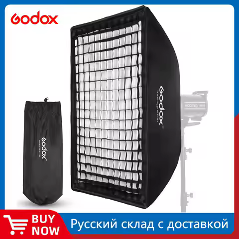 Godox SB-UE 50x70cm 60x90cm 70x100cm 80x120cm Portable Rectangular Umbrella Bowens Mount Softbox + C