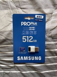 SAMSUNG三星記憶卡 PRO Plus  512GB 記憶卡 讀卡機 SAMSUNG 三星 PRO Plus microSDXC UHS-I U3 A2 V30