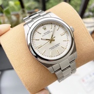 36/41MM HD9 Men's Automatic Mechanical Watch Silver Dial Round Outer Ring Fully Shows the Wrist From
