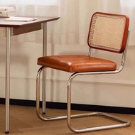 LORA Home JS3 Rattan Chair Nordic Simple Household Designer Dining Chair Medieval Chair Influencer C