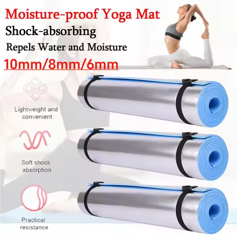 1800x50x10/8/6mm Thickened EVA Yoga Mat Moisture-proof Outdoor Camping Picnic Mat Waterproof Anti-sk