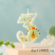 Creative Insect Number Birthday Party Atmosphere Cake Decorating Candle 0-9 Factory Direct Supply E-
