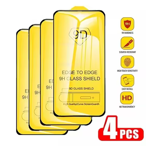 9D Tempered Glass for Samsung Galaxy S21 FE S22 S23 Plus S20 S10E S10 Lite M21 M31 M32 M51 M52 J4 Pl