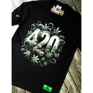 KATUN ORIGINAL 420 JAVAMAIKA RASTA APPAREL BLACK COTTON T-SHIRT T Shirt Men T Shirt Baju Lelaki