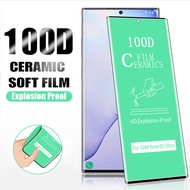 Samsung Galaxy S8 S9 S10 S20 S21 Plus Note 8 9 10 20 Ultra Full Glue Ceramic Soft Tempered Glass Screen Protector Film