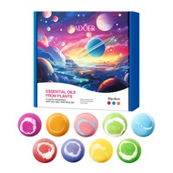 [ROREC] SADOER Planets Essential Oils Bath Salt Ball Gift Set Aromatherapy Spa 9pcs x 80g