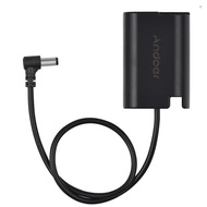 Andoer DMW-DCC17 Dummy Battery with DC Male Connector Straight Cable DC to DMW-BLK22 Dummy Battery C
