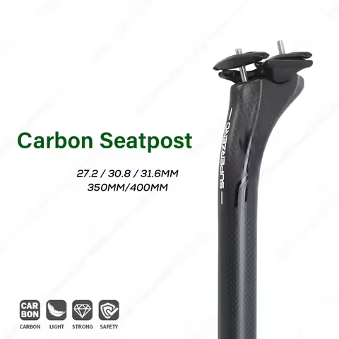 Carbon Seatpost 27.2/30.8/31.6mm FOR DEDA 3k Texture Offset 20mm Length 350mm/400mm Bike Seat Tube B