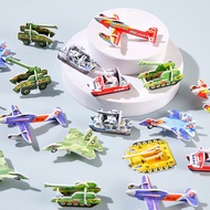 Mini Airplane Toy Foam Hand-Thrown Fighter Plane Assembly Model Gift for Kindergarten Children Educa