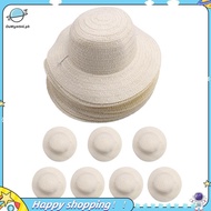 【ouwym9al】20 Pcs DIY Straw Hat Set Beach Summer Work Farmer Hats for Men Women Kids Cowboy Birthday 