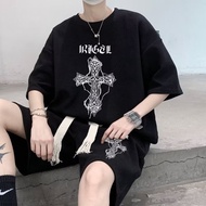 summer t shirt and shorts summer oversize casual suit men outfit set terno for men korean short and 